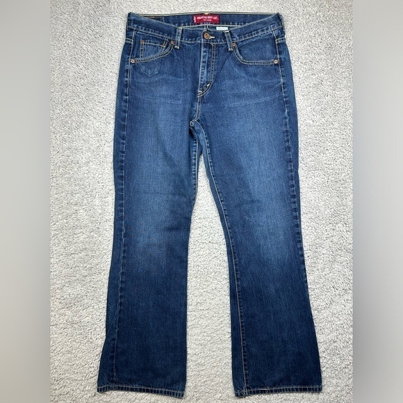 Levi's Jeans Womens 12 Nouveau Boot Cut 515 Dark Wash Low Rise Classic Denim - Picture 1 of 5